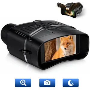 Night Vision Goggles, 4K Night Vision Binoculars for Adults Camera with 4000mAh Battery, Upgraded 5X Zoom 7 Levels IR Binoculars for Photo & Video,Ideal for Camping Wildlife Observation