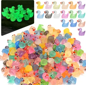 240Pcs Mini Resin Ducks, Tiny Duck Figurines Bulk, Mini Ducks for Miniature Characters Fairy Micro Landscape