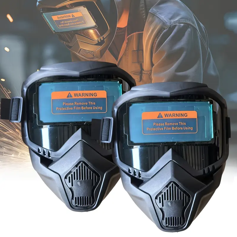 iron man auto-darkening welding helmet Save Phace Auto Darkening Ironman EFP I Series - Ear to Ear vision Welder Hood Grinding Mask with External 2 x 4 Inch Adjustable ADF for SMAC/MIG/TIG/SPOT The Ironton Auto Iron Man Welding Helmet |