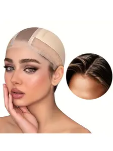 Adjustable Lace Wig Cap Holder, Anti-Slip Unisex Wig Cap, Secure Fit with Comfortable Strap, Breathable Wig Cap for Daily Wear