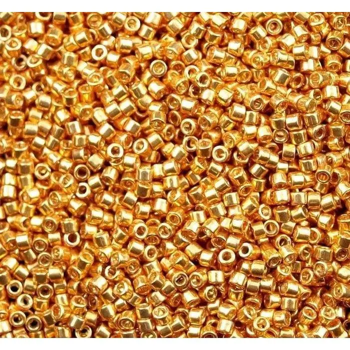 Bright Gold 11/0 Delica Seed Beads || DB-0410 Bright Gold 11/0 Delica Seed Beads || DB-0410