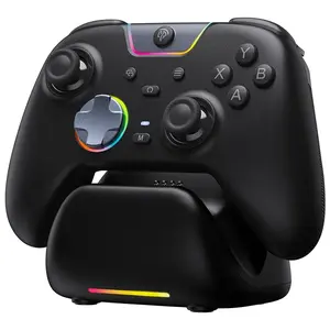X05Pro  PC Gaming Controller with   Dock - Full Quiet Buttons, Dual-Stage Linear Triggers, 8-Way D-Pad, Programmable Buttons, Hall Effect Joysticks, 1000mAh Long  Life, 1000Hz Polling Rate, Compatible with PC//Android/iOS, Black.