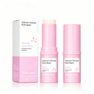 Instant Wrinkle Filler Multi Balm Stick! Collagen & Calcium Infused Eye Stick Smooth Under-Eye Fine Lines, Portable Solid Balm for Neck & Nasolabial Fold Anti-Agin, Daily, Facial, Firming, Lightweight patches care midlife, Nourishing, Restore