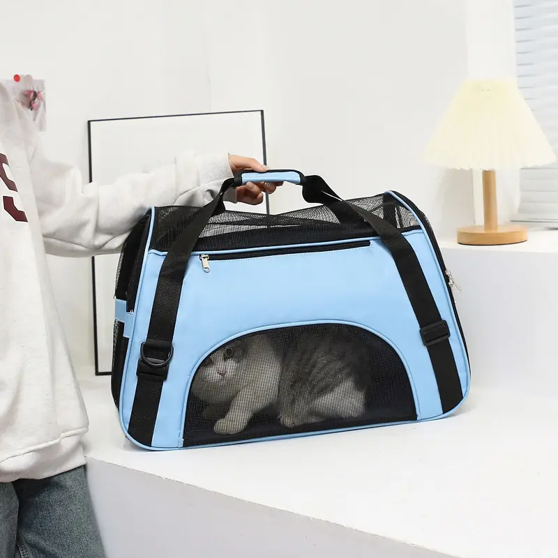 Pet Large Capacity Carrier Bag Portable Dog Cat Travel Backpack With Shoulder Strap Handle For Pet Travel Ideal For Travel Versatile Use