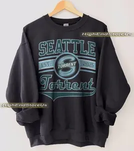 Vintage Seattle Torrent Sweatshirt, Vintage Torrent shirt, Seattle Hockey Women Sweater, Hockey Women Sweatshirt, Torrent Sweatshirt