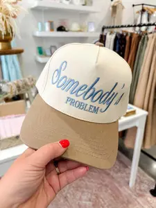 Somebody Baseball Embroidered Cap