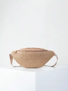 Mini Straw Bag Handcrafted Fanny Pack