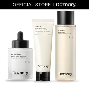[Ooznary] Jet Blue Line Set - Jet Blue Toner, Jet Blue Serum & Jet Blue Cream for Deep Hydration, Skin Barrier Care & Healthy Glow Korean Skin Care