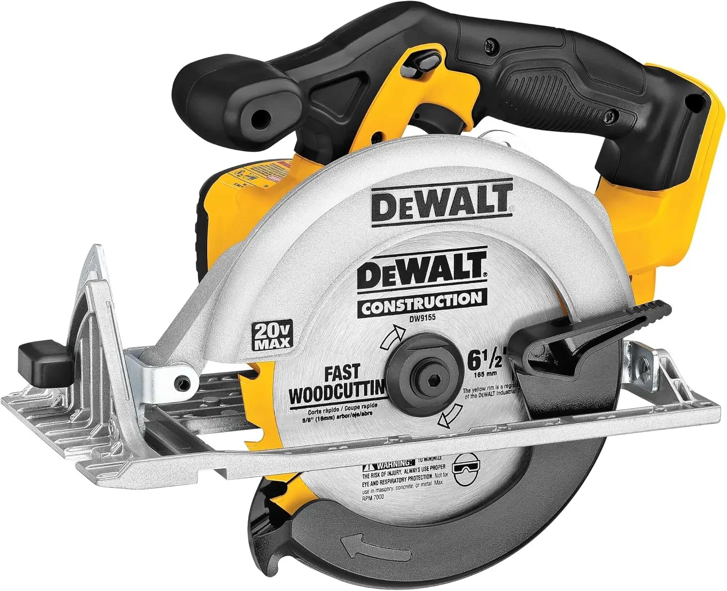 DEWALT DCS391B 20V MAX 6-1/2” Cordless Circular Saw – Lightweight High-Performance Cutting Tool – Tool Only