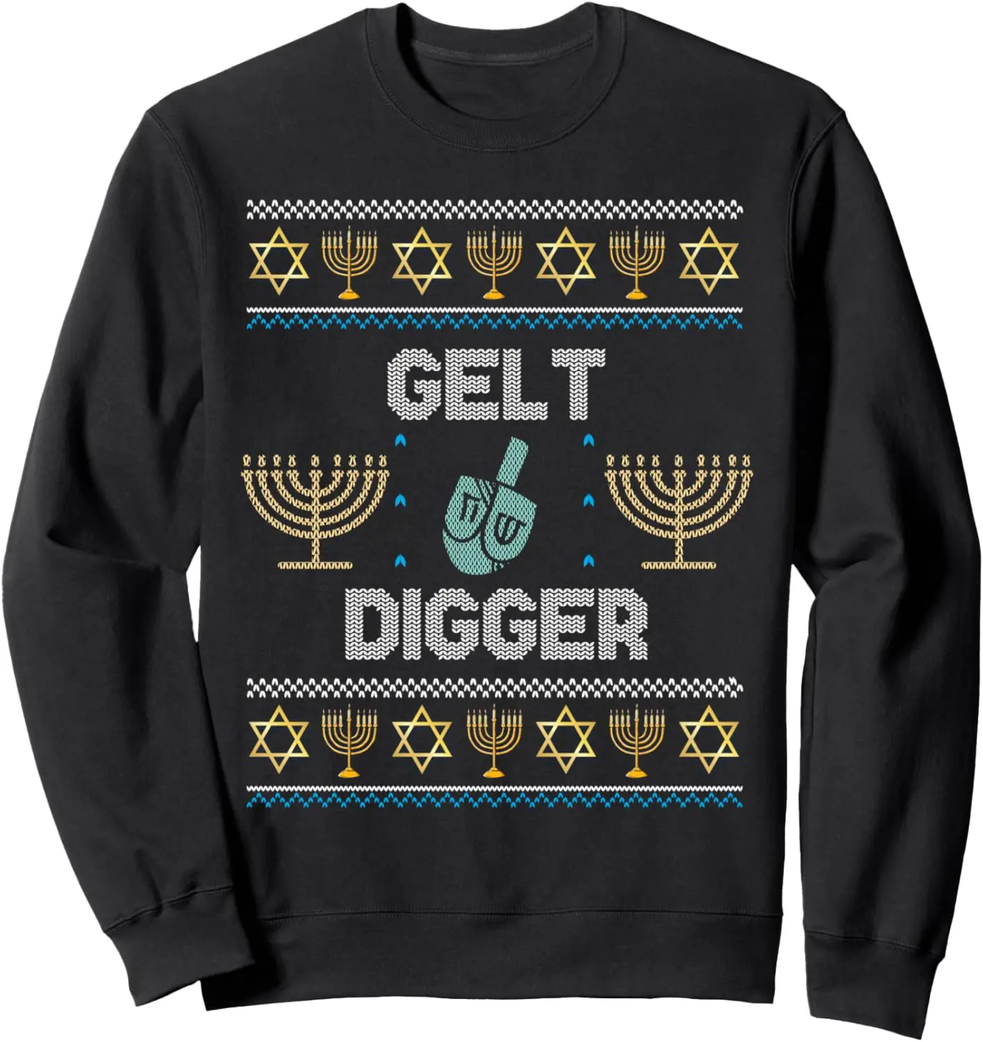 GELT DIGGER Ugly Hanukkah Sweater Chanukkah Jewish Hannukah Sweatshirt