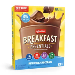 Carnation Breakfast Essentials Complete Nutritional Drink Vanilla, 1.26 Oz - 10 Count (Pack of 6)