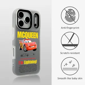 PIKPAKA L-lightning McQueens cool cars movie cartoon Phone Case For iPhone 17 16 15 14 13 12 11 Pro Max Plus Mini Luxury Jelly Material Case Fashion Durable Crystal Clear Stylish Shockproof Scratch-Resistant Perfect Fit