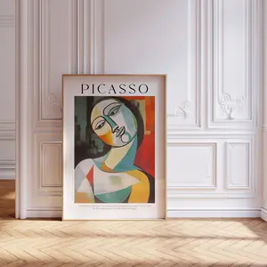 Unframed, Room Decor, Famous Artist Print, Abstract Vintage Art Print, Gallery Picasso Print, Minimalist Gift Idea, Pablo Picasso Poster, Exhibition Line Art