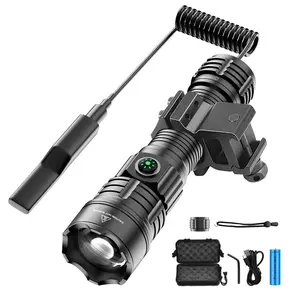 Rechargeable High-Lumen LED Flashlight - Waterproof, Zoomable Standard Torch for Emergencies, Camping (Home Improvement Portable Lighting)
