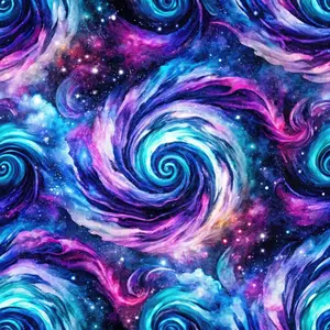 Cosmic Swirls Pattern 10 Quilting Cotton Fabric