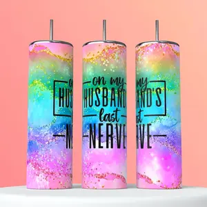 On My Husband's Last Nerve Tumbler - Perfect for Your Drink - Bottle, Drinkware