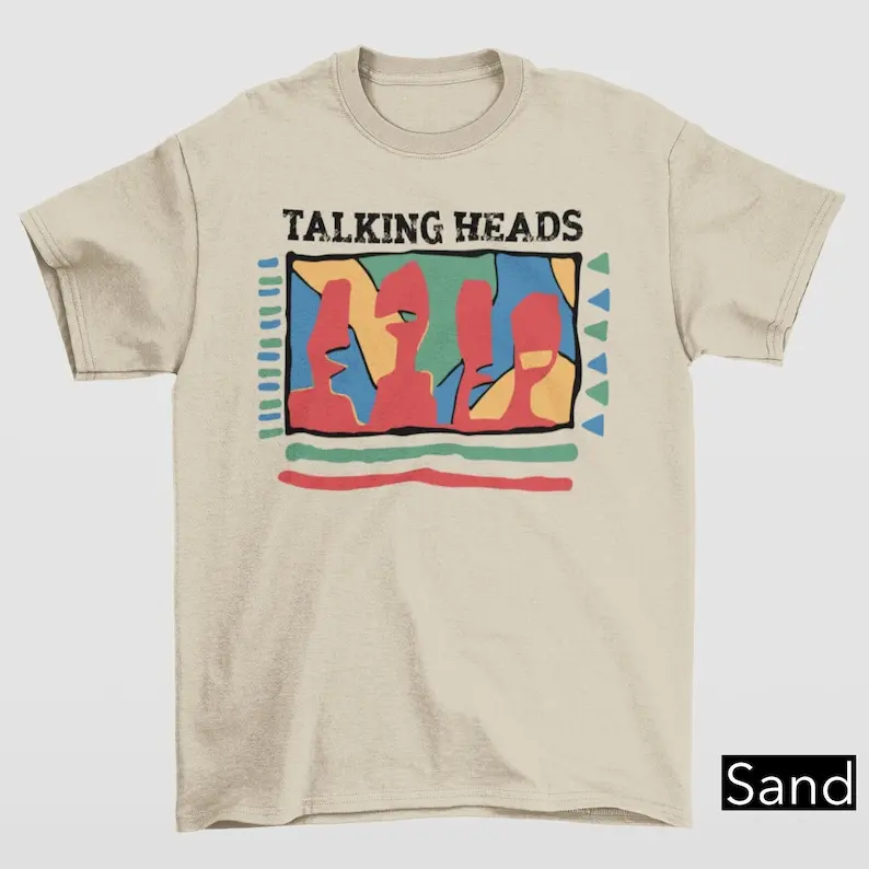 Talking Heads Yellow This Must Be The Place T-Shirt, Vintage Graphic Tee, Stop Making Sense Talking Head Retro Shirt, 80's Classic Shirt, 90