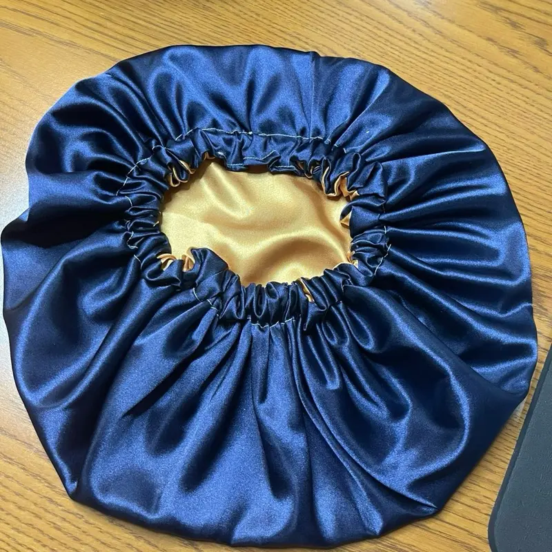 Creations By Shirelle Solid Reversible Satin Bonnet for Hair Protection Against Damage and Frizz Gentle on Hair Moisturizing and Heat Resistant