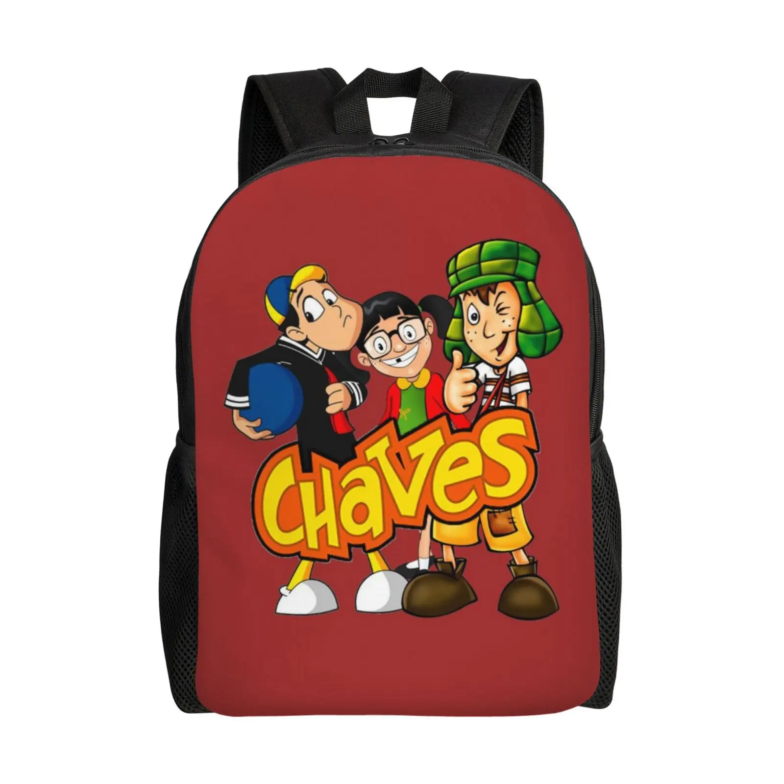 Cartoon El chavo Backpack Spacious and Ultra-Light El chavo del ocho party supplies Shoulder Backpack utility Chavo Laptop Backpack for Men Women Schoolbag for Work Hiking Travel