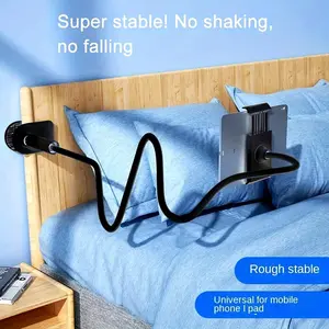 1pc Universal Adjustable Lazy Phone and Tablet Holder - Suitable for Bed and Desk with Gooseneck Clamp, Great for Live Streaming, Watching TV and Hands-Free Viewing - Safe and Convenient Phone Mounting Solution , Compatible with Tablets and Phones