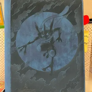 Gamegenic LASER ENGRAVED GRENINJA Binder Holds 360 Sleeved Cards 9 Pocket Pages Side Loading Trading Card Album