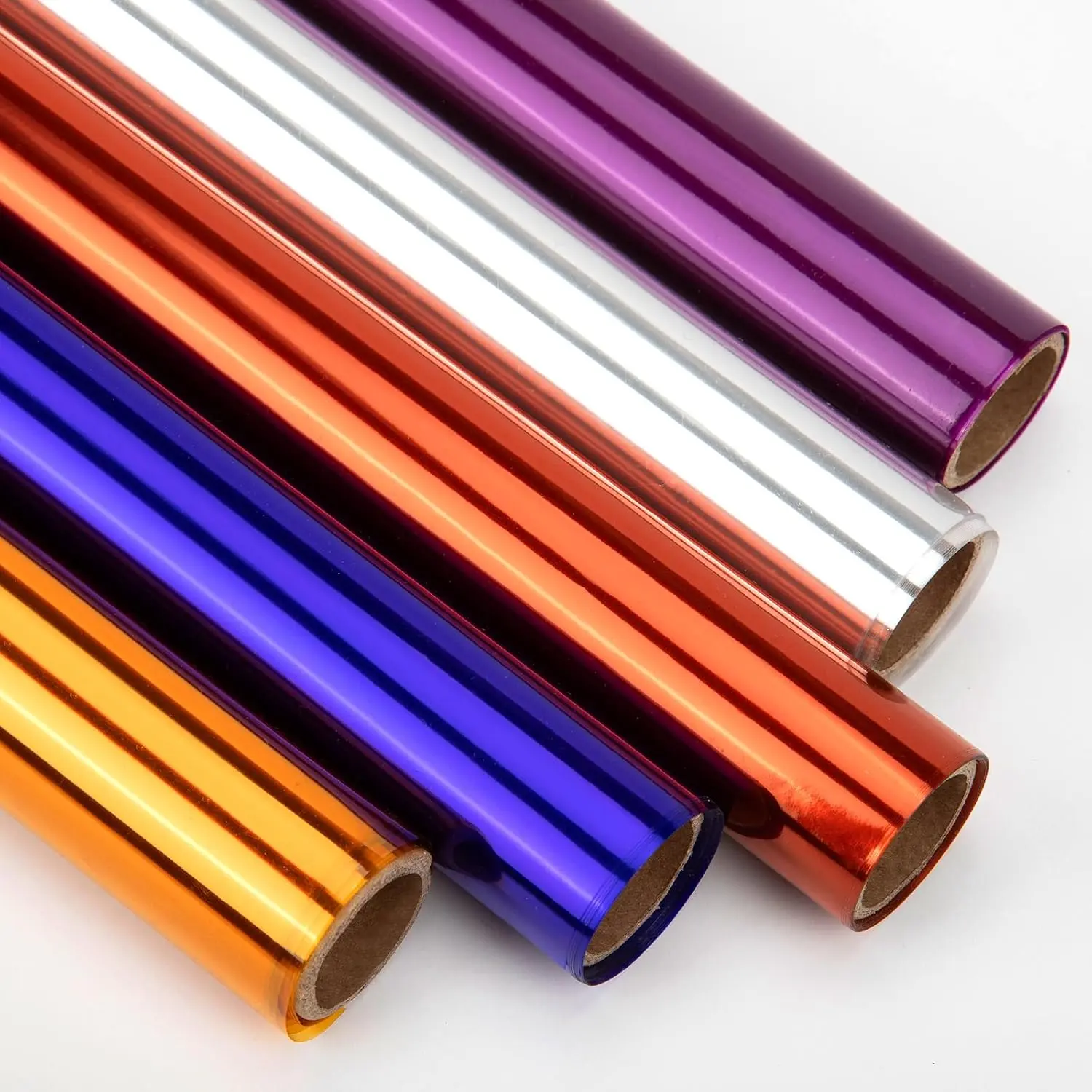 5 Colors Transparent Colored Cellophane Wrap (17” x 10ft x 5Rolls) (02) | Cellophane Paper Roll for Gift Baskets, Treats Wrapping, DIY Arts Crafts Project Decoration