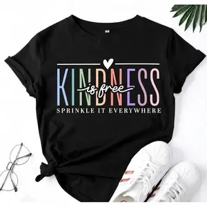 Uplifting and Heart - warming T - Shirt: Make a Statement with a Kindness - themed Motto
