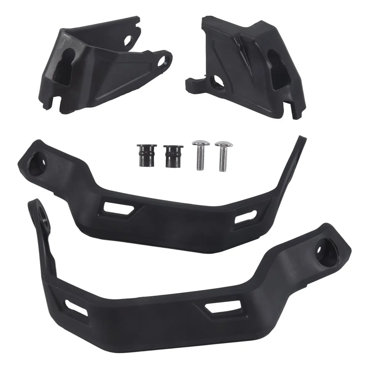 Aerodynamic ABS Plastic Motorcycle Handguard Handlebar Bracket with Handguard Mounts, Quick-Install Windshield Protector for HONDA CRF1100L Africa Twin Adventure Sports, XADV 750 (2-Piece Set), Two Piece Set