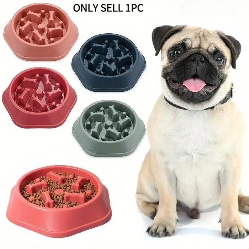 Dog Slow Feeder Bowl, Adjustable Slow Feeder, Puzzle Feeder, Anti-Chocking Food Bowl for Dogs, Slow Eating Dog Feeders, Healthy Diet Pet Bowl, Neater Feeder, Puppy Bowl, Feeding Supplies