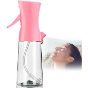 Spray Bottle,Fine Mist Spray for Hair,Ultra-Fine Continuous Spray Bottle for Skincare, Care,Pet ,Cleaning, Refillable Spray Container,Christmas  (1Pcs Light Pink 6.8oz)