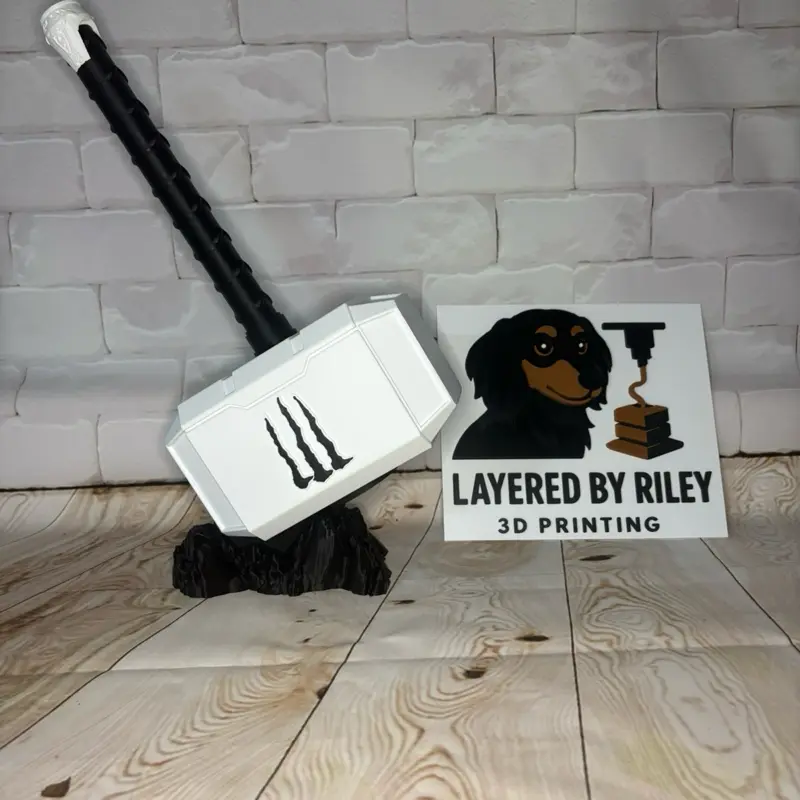 White Monster Inspired Thunder Hammer – 75% Scale