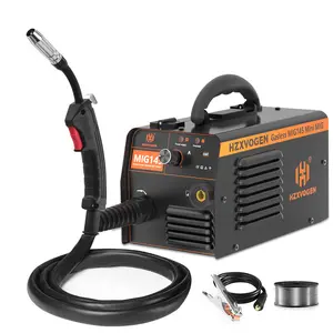 HZXVOGEN MIG145 Best Portable Welding Machine 145A MIG Welder 110V/220V Flux Core Welder Dual Voltage MIG IGBT Inverter Welder Machine