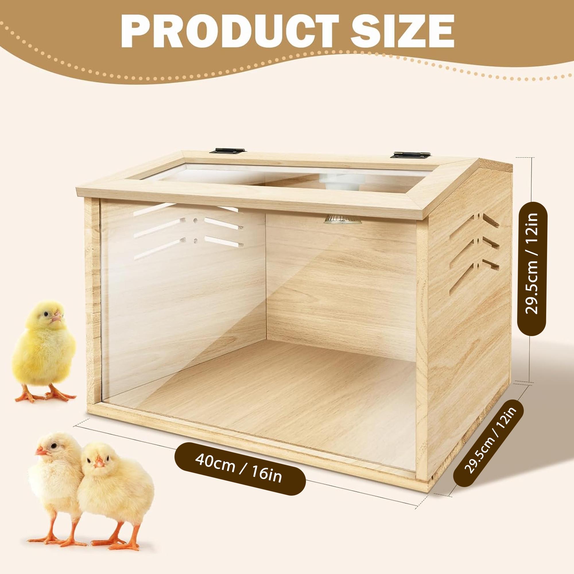 Chicken brooder Box, chick brooder with heater,brooder Box for Chicks,Small Chicken coop,Baby Chicken Supplies,Chick brooder Box,Quail cage,Quail coop,small pet nest，brooding heater for 3-10 chickens