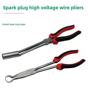 Car Spark Plug Wire Removal Tool Set, Socket Style Spark Plug Puller & Reassembly Spark Plug Clamp, Essential Automotive Repair Kit
