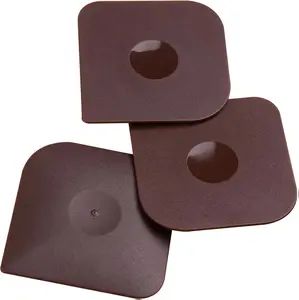 Pan Scrapers Dish Scraper Tool Set Durable Nylon Kitchen Scraper for Cast Iron Skillet Cleaner Versatile Non-Stick Pan Pot Scrubber Brown 3 Pack