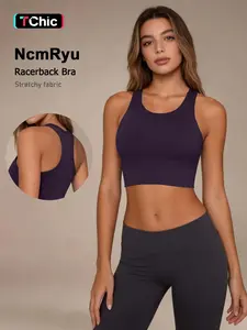 Women's High Elasticity Quick-Dry Breathable Sports Bra Activewear, Shockproof Support Fit, Suitable for High-Intensity Fitness Running Yoga