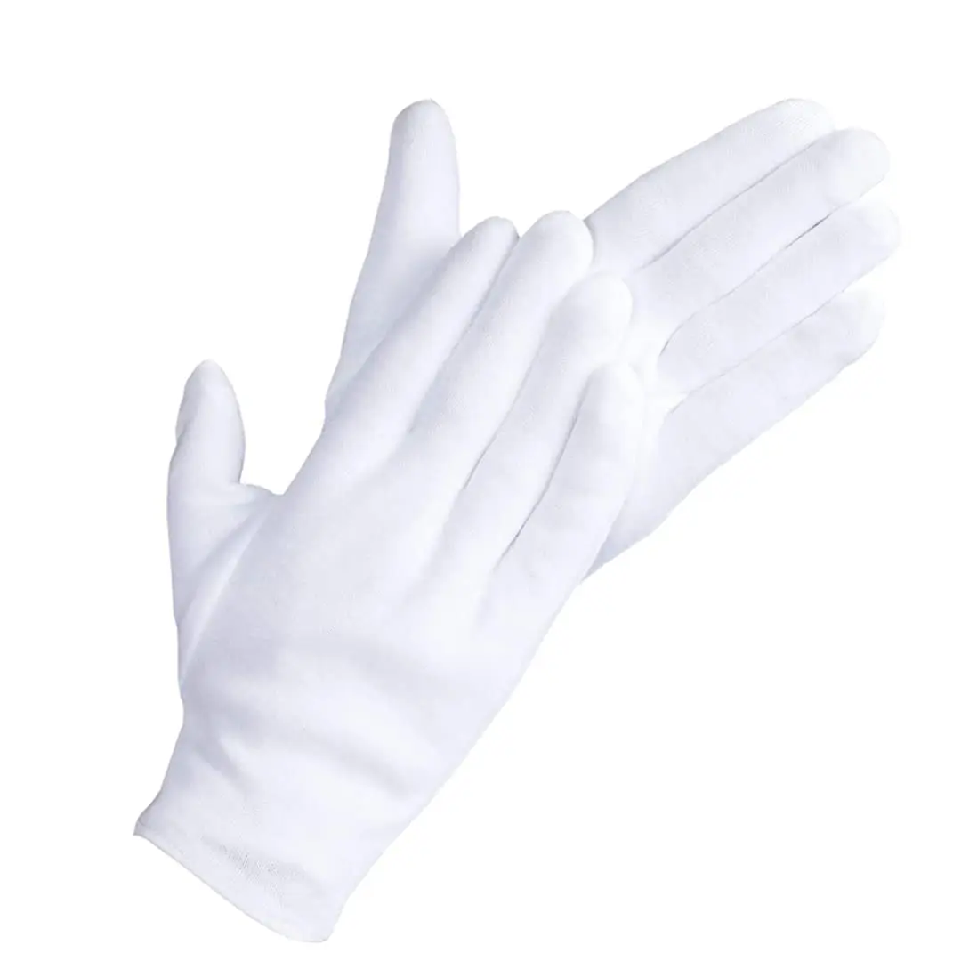 20 count White Cotton Gloves for , Dry Hands, Moisturizing, Inspection,  Handling and