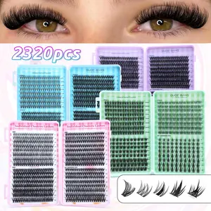 Surprise! Cluster False Lashes Extension, Natural and Dense Styles, Soft and Lightweight, Easy DIY at Home, Salon-Quality Look, Long-Lasting Effect