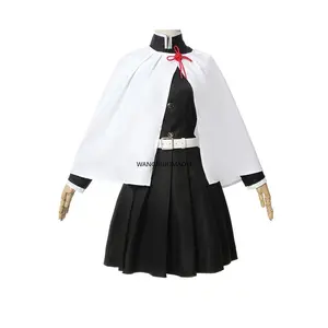 Tsuyuri Kanao Cosplay Costume Adult Anime Uniform Women Kimono Haori Wig Halloween Clothes