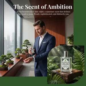 Men's Fresh Forest Woody Cologne, Mild Gentle Long Lasting Fragrance, Curations Good Scent for Daily Wear