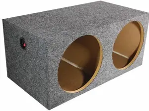 Single and Dual Rectangle Cube Sub Box Universal Fit Sealed Subwoofer Enclosure Round and Square Cuts