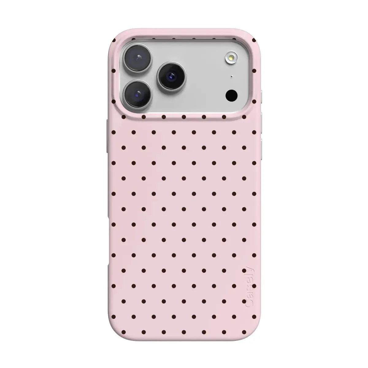 Casely iPhone 17 Pro Case | On the Dot | Pink Polka Dot | Compatible with MagSafe | Classic Ultra Thin Design