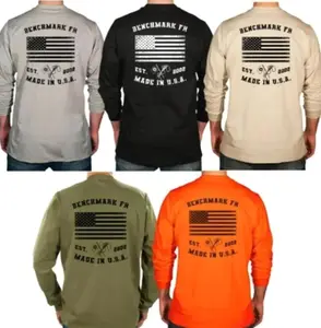 Benchmark FR Flagship T-Shirt -  USA Pride Graphic, Men's Pullover Sweatshirt, Unisex Hoodie, Durable  with Bold Statement Y7A
