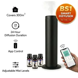 Smart Home Diffuser Kit with 3 Essential Oils – App Control, Hotel-Inspired Scents, Covers Large Rooms Up to 1250 Sqft Smart Home Diffuser Kit with 3 Essential Oils – App Control, Hotel-Inspired Scents, Covers Large Rooms Up to 1250 Sqft