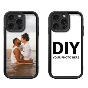 Personalized Photo Phone Case for iPhone 16 15 14 13 12 11 Mini Plus Pro Max 6 7 8 6s SE Plus XS XR XS MAX, Soft Black TPU Good Protective, Birthday, Xmas, Family, Mother Day, and Valentine's Day Perfect Gift