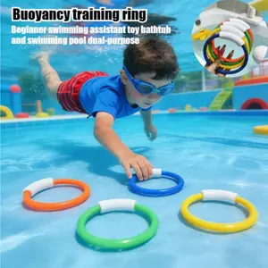 4pcs Underwater Dive Rings, Pool Toys for Kids, Summer Swimming Training, Party Games, Unisex, No Battery Required, Swimming Pool Set, Swimming Pool Kit, #pooltoys #divetoys