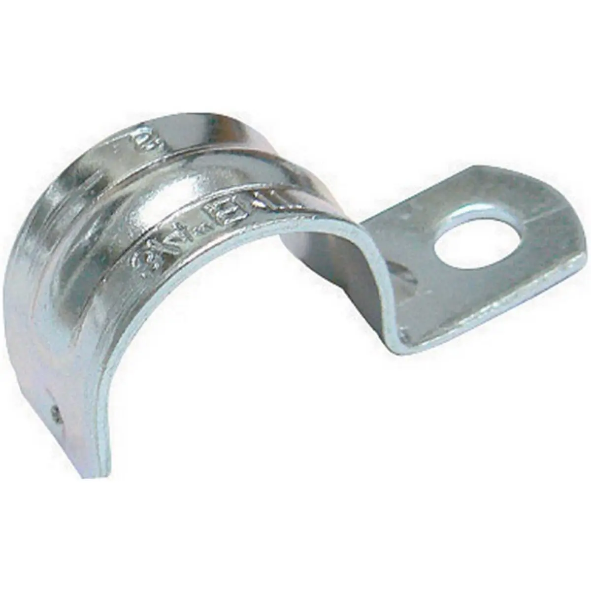55922-S Zinc-Plated Click-On Strap, 1 in. EMT 1-Hole Strap for Steel Conduits - Pack of 25