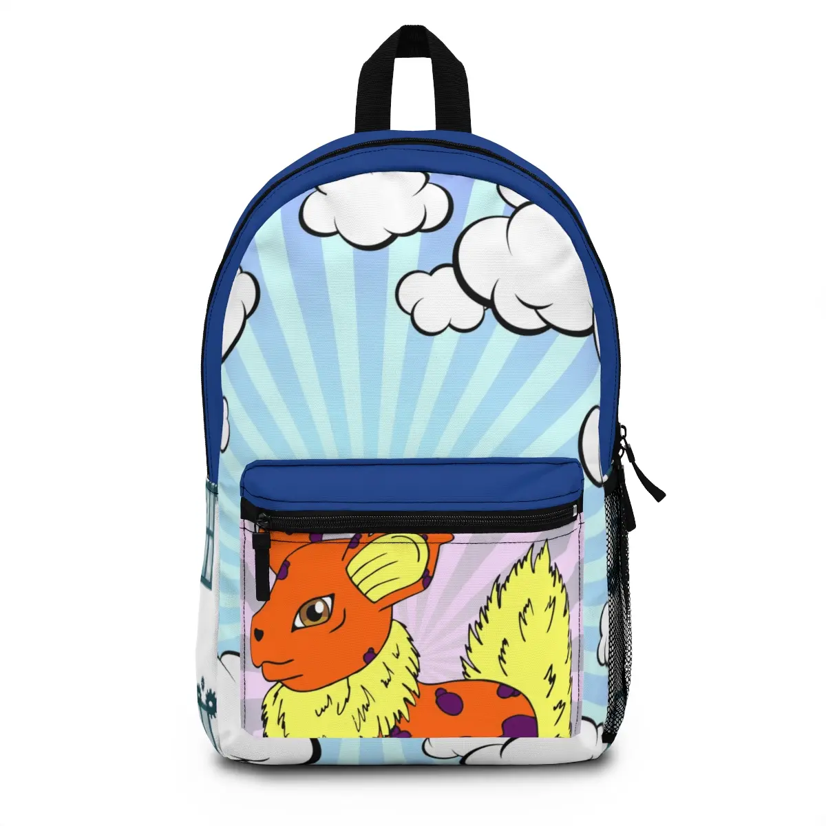 Pokemon Unisex Backpack, Lightweight and Waterproof, Durable Spun Polyester Material with Blank Name Tag