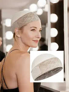 2-In-1 Wig Grip Cap, Lightweight Soft Material, Fits Hijab Hats, Ideal for Hair Thinning Sensitive Scalps, Breathable Fabric