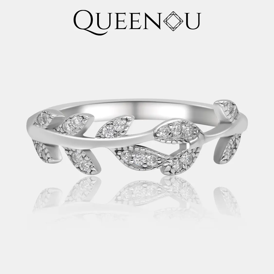 【864】Valentine's Flash Nature’s Aura Arranged Tree 1CT Synthetic Moissanite Ring + Arranged Tree Band - Nature-Inspired Jewelry Set, Elegant Gift for Nature Lovers, Perfect for Anniversaries and Birthdays